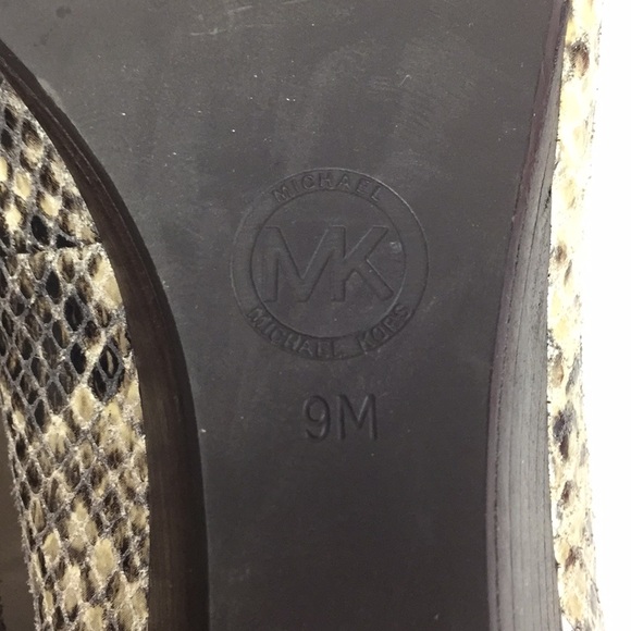 Michael Kors low heel wedge shoes leather upper - Picture 5 of 10